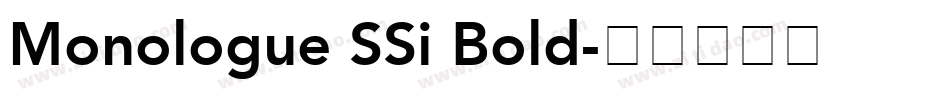 Monologue SSi Bold字体转换